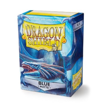 SCHUTZHÜLLEN - Matte Blue - Standard Sleeves (Dragon Shield)