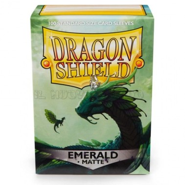 PROTECTIVE SLEEVES - Matte Emerald - Standard Sleeves (Dragon Shield)