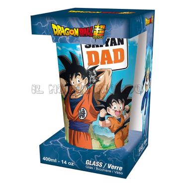DRAGON BALL - Goku & Gohan - Saiyajin Papa Großes Glas (AbyStyle)