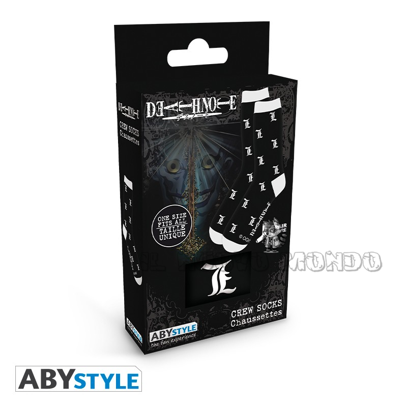 DEATH NOTE - Weiße & Schwarze Socken (AbyStyle)