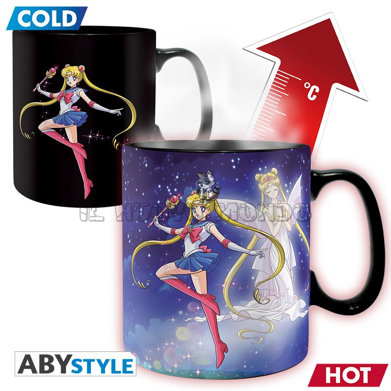 SAILOR MOON - Sailor Moon & Chibiusa - Thermosensible Tasse (AbyStyle)