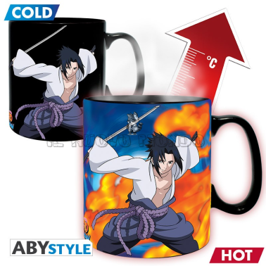 NARUTO SHIPPUDEN - Naruto Uzumaki & Sasuke Uchiha - Thermosensible Tasse (AbyStyle)