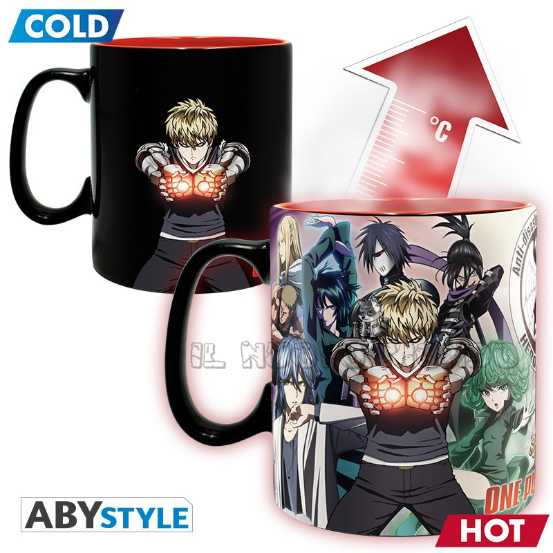 ONE-PUNCH MAN - Helden - Thermosensible Tasse (AbyStyle)