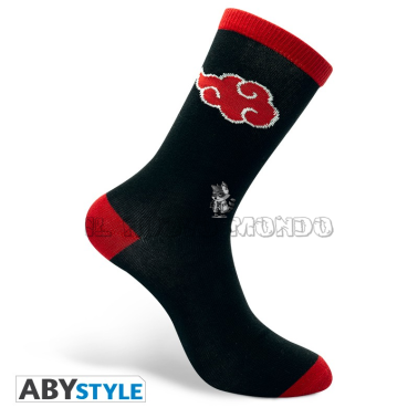 NARUTO SHIPPUDEN - Akatsuki - Black & Red Socks (AbyStyle)
