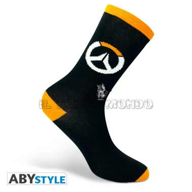 OVERWATCH - Logo - Schwarze & Orange Socken (AbyStyle)