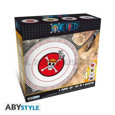 ONE PIECE - Jolly Roger - Set of 4 Plates (AbyStyle)