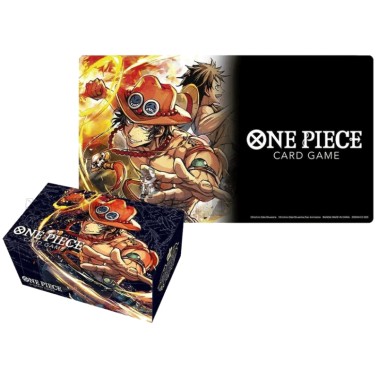 ONE PIECE CARD GAME - Portgas D. Ace - Spielmatte und Aufbewahrungsbox Set