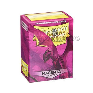 PROTECTIVE SLEEVES - Matte Magenta - Standard Sleeves (Dragon Shield)