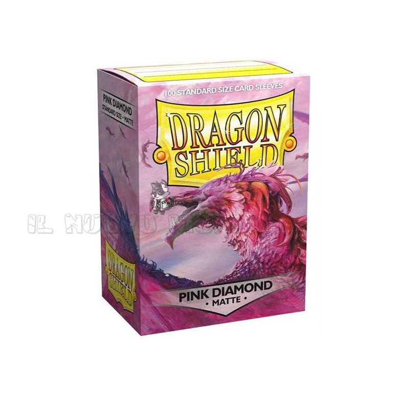 PROTECTIVE SLEEVES - Matte Pink Diamond - Standard Sleeves (Dragon Shield)