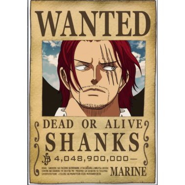 ONE PIECE - Gesucht Shanks
