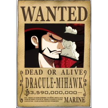 ONE PIECE - Gesucht Mihawk Neu