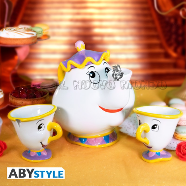 BEAUTY AND THE BEAST - Set 1 Teapot 2 Cups (AbyStyle)