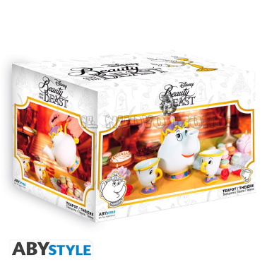 DIE SCHÖNE UND DAS BIEST - Set 1 Teekanne 2 Tassen (AbyStyle)