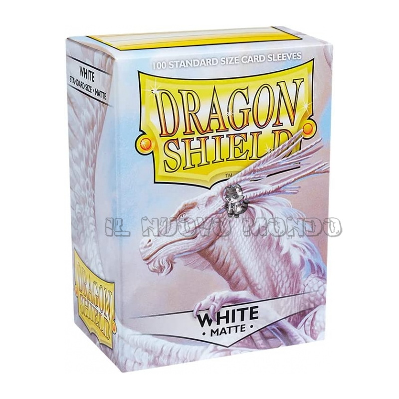 PROTECTIVE SLEEVES - Matte White - Standard Sleeves (Dragon Shield)