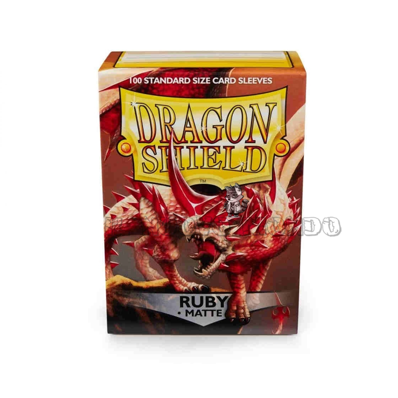 PROTECTIVE SLEEVES - Matte Ruby - Standard Sleeves (Dragon Shield)