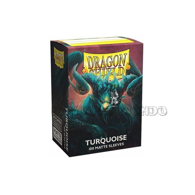 PROTECTIVE SLEEVES - Matte Turquoise - Standard Sleeves (Dragon Shield)