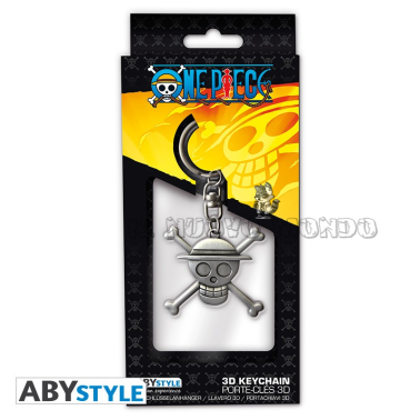 Jolly Roger Straw Hat - One Piece - 3D Keychain (AbyStyle)