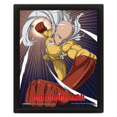 Saitama Genos - One-Punch Man - 3D Lenticular Frame | Il Nuovo Mondo