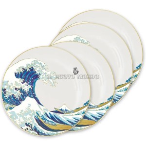 La Grande Onda di Kanagawa Plates – Set 4 | Il Nuovo Mondo Shop
