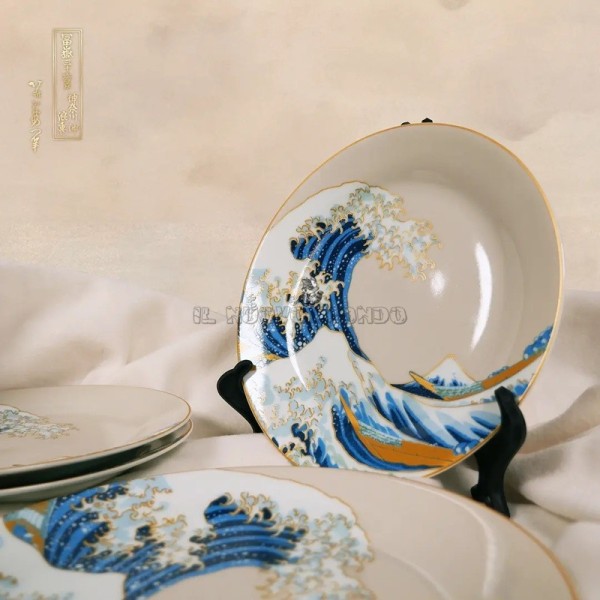 La Grande Onda di Kanagawa Plates – Set 4 | Il Nuovo Mondo Shop