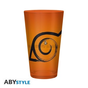 Naruto Konoha Symbol Glass 400 ml Official