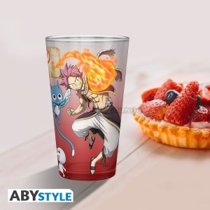 Bicchiere Fairy Tail Natsu Lucy Happy Plue 400 ml ABYstyle