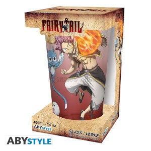 Bicchiere Fairy Tail Natsu Lucy Happy Plue 400 ml ABYstyle