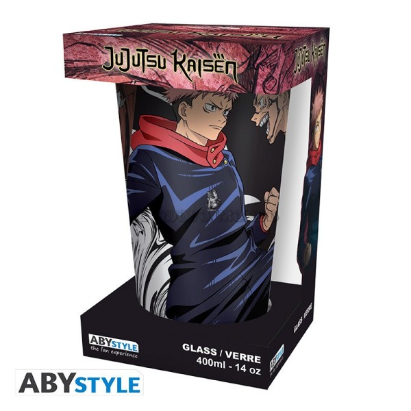 Bicchiere Jujutsu Kaisen Itadori vs Sukuna 400 ml ABYstyle