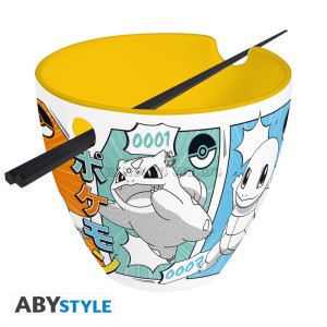 Pokémon Ramen Bowl with Starters Chopsticks ABYstyle