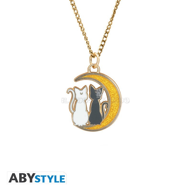 Sailor Moon Cats on the Moon Official ABYstyle Necklace