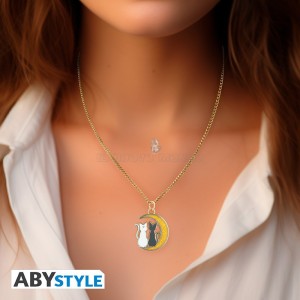Sailor Moon Cats on the Moon Official ABYstyle Necklace