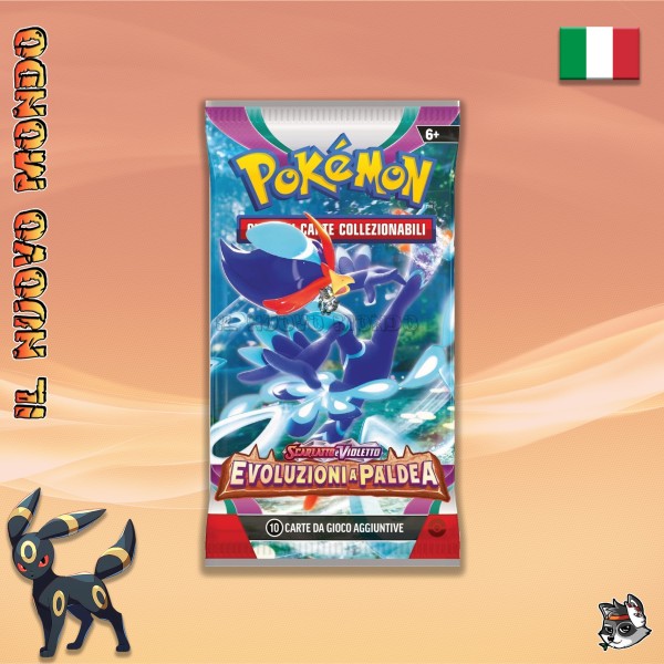 Pokémon TCG Scarlet and Violet – Paldea Evolutions Booster Pack 10 Cards IT