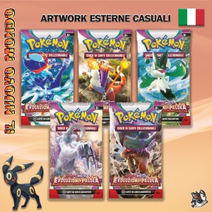 Pokémon TCG Scarlet and Violet – Paldea Evolutions Booster Pack 10 Cards IT