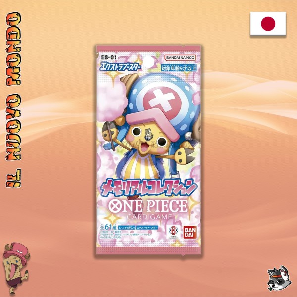 One Piece Kartenspiel EB-01 Memorial Collection Booster Pack 6 Karten JP