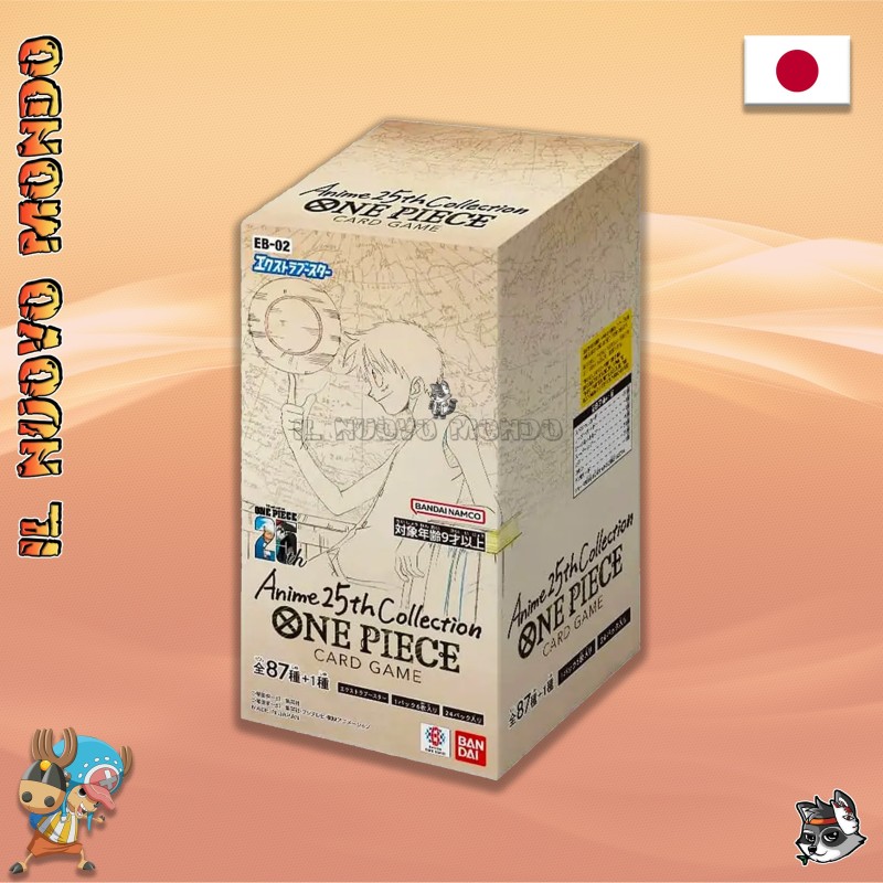 One Piece Kartenspiel EB-02 Anime 25th Collection – Booster Box 24 Boosterpäckchen JP