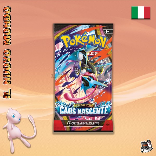 Pokémon TCG Mega Evolution: Emerging Chaos Booster Box ITA | Il Nuovo Mondo Shop