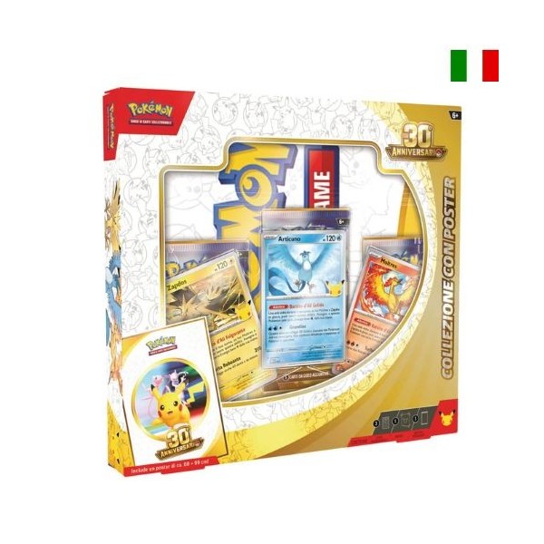 Pokémon 30° Jubiläums Kollektion mit Poster ITA | Il Nuovo Mondo Shop