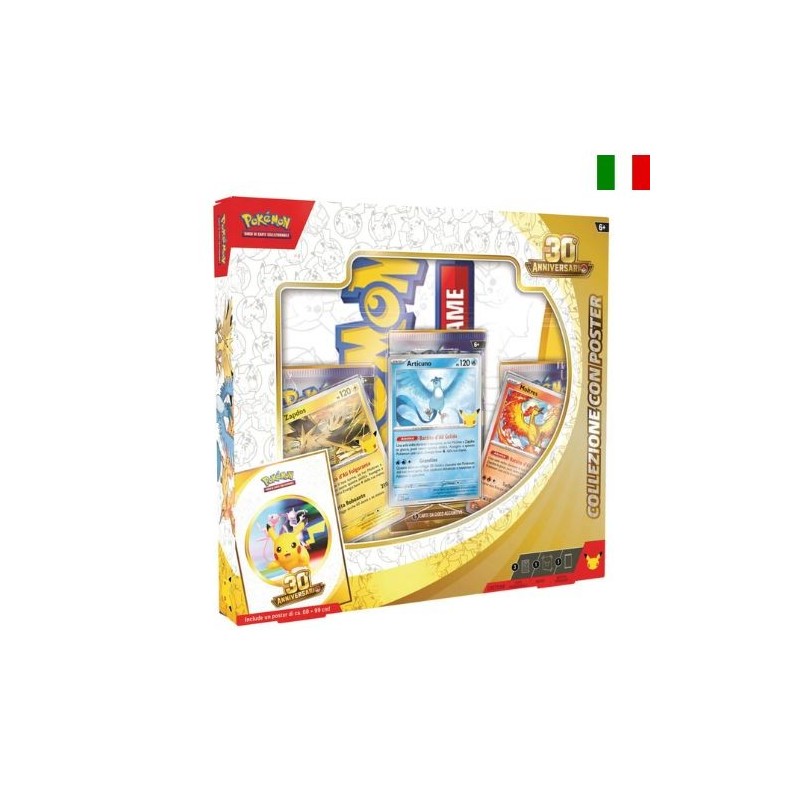 Pokémon 30° Jubiläums Kollektion mit Poster ITA | Il Nuovo Mondo Shop