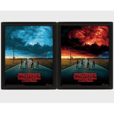 STRANGER THINGS - Mind Flayer - Quadro Lenticolare 3D Doppia Immagine