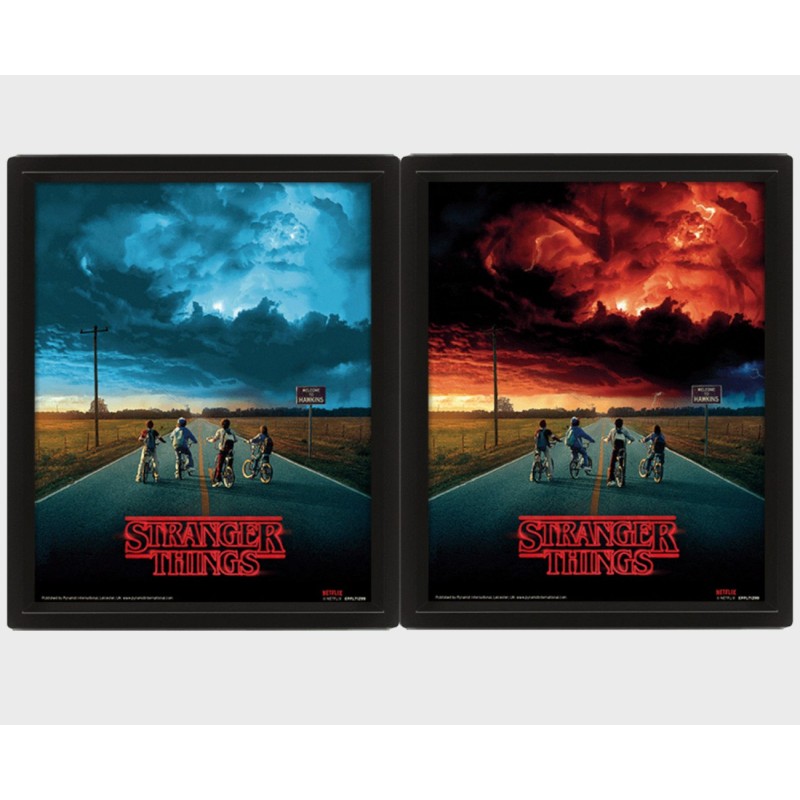 STRANGER THINGS - Mind Flayer - Quadro Lenticolare 3D Doppia Immagine