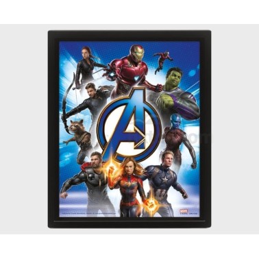 AVENGERS ENDGAME - Avengers Unite - Quadro Lenticolare 3D