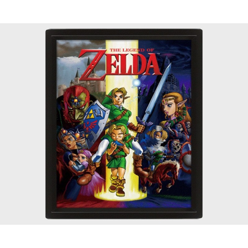 THE LEGEND OF ZELDA - Framed - Quadro Lenticolare 3D