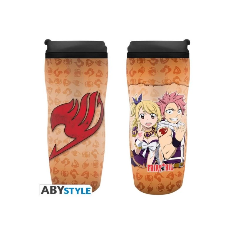 FAIRY TAIL - Borraccia da Viaggio - Lucy, Natsu & Emblema (AbyStyle)
