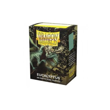 BUSTINE PROTETTIVE - x100 Eucalyptus Matte - Standard Size (Dragon Shield)